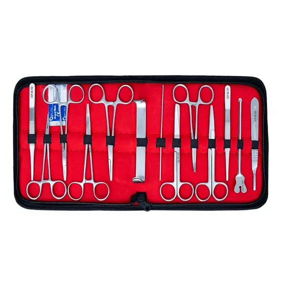 Set Kit Estuche Disección Quirurgico Estudiante Con Estuche  Estuche
