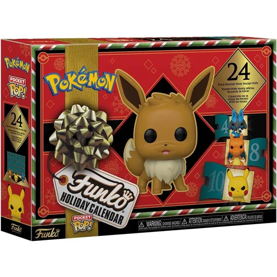 Calendario De Adviento Cuenta Regresiva De 24 días Para Las Festividades De Pokémon Funko