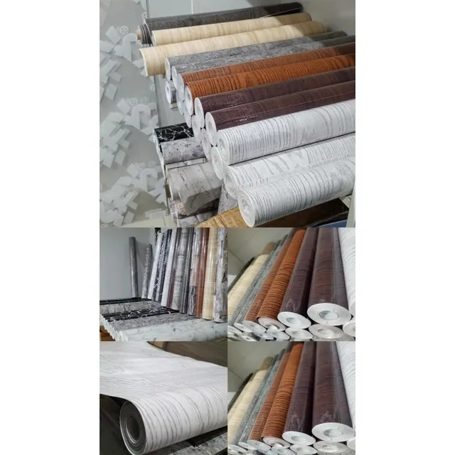 Rollo De Papel Vinilo Madera Autoadhesivo 5 Mts