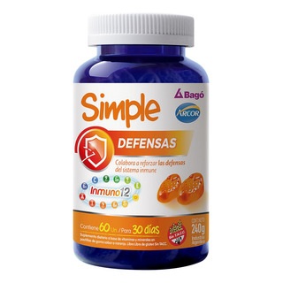 Suplemento Dietario Bagó Arcor Simple Defensas X60 Un Sabor Naranja Suplemento Dietario Bagó Arcor Simple Defensas X60 Un Sabor Naranja