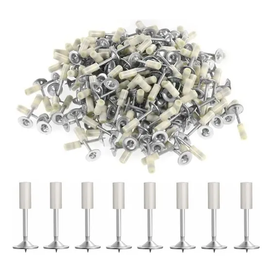 100 Piezas De Clavos Redondos Para Pistola De Acero Clavos