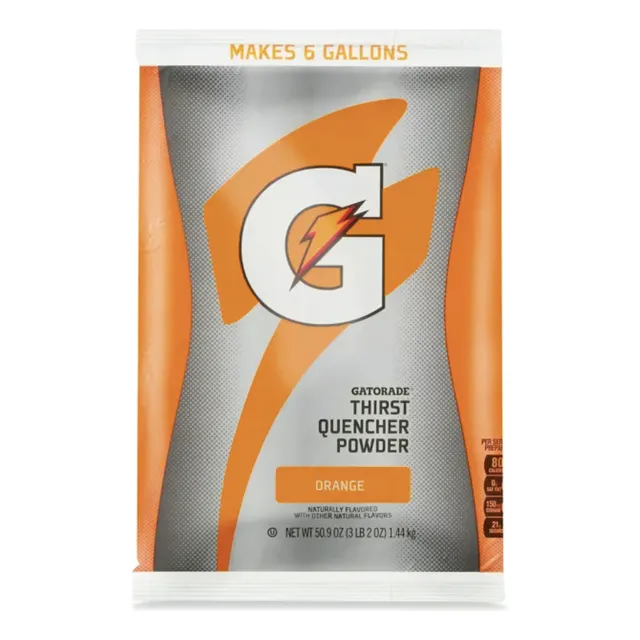 Polvo Gatorade En Bolsa De 1.44 Kg Rinde 23 Lts Naranja