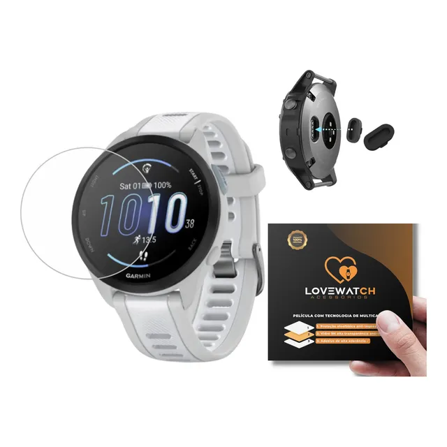 Película + Plug Para Garmin Forerunner 165
