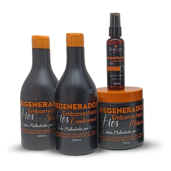 Kit Regenerador Com Spray Reparador Imediato - 4 Produtos