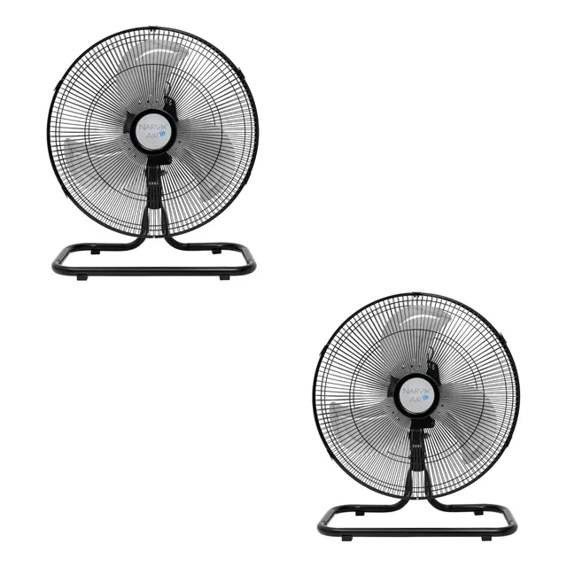 Set De 2 Ventiladores Industriales Narvik Piso Y Pared 16''