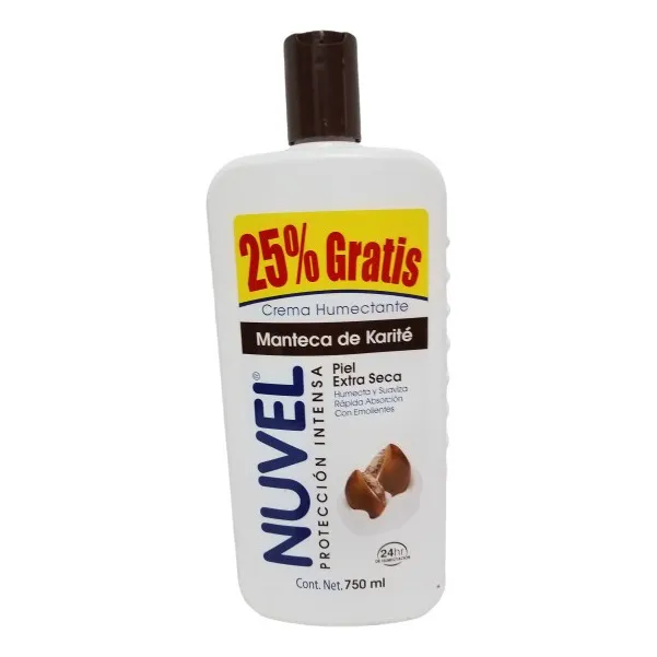Manteca De Karité Nuvel 750 Ml Crema Hidratante