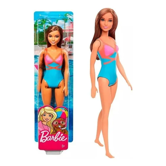 Muñeca Barbie Vestido De Baño
