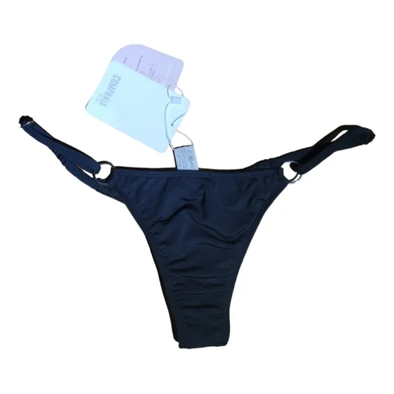 Malla Bombacha Less Bikini Negra Compañía Del Sol Talle S