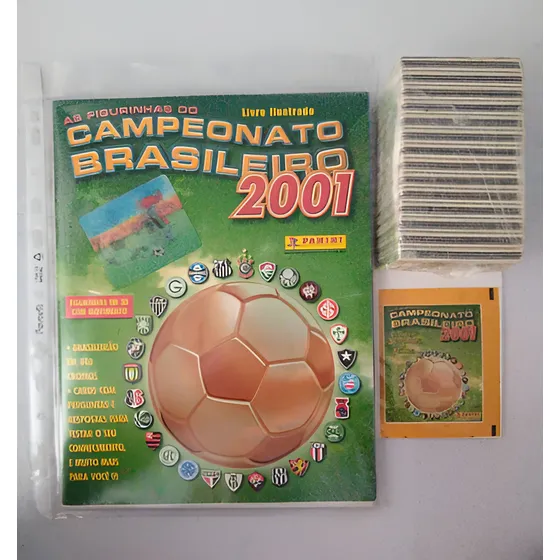 Álbum Brasileirão 2001 Completo P/ Colar Panini + Envelope.