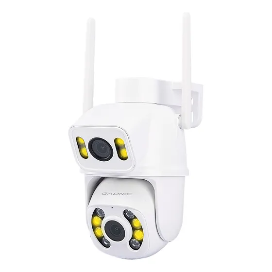 Cámara De Seguridad Gadnic 4k Beast Doble Lente WiFi Visión Nocturna 8MP