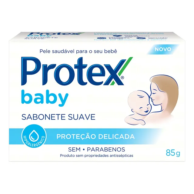 Sabonete em barra para bebê baby delicate care 85g Protex