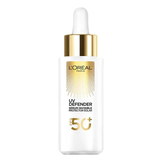 Sérum Facial Invisible L'oréal París Uv Defender Fps 50+ X 3