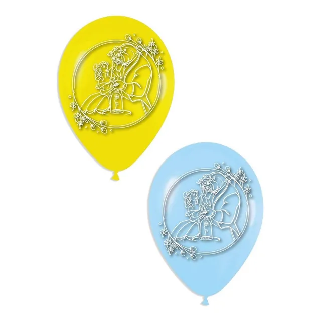 Globos Bombas Estampados X20u La Bella Y La Bestia