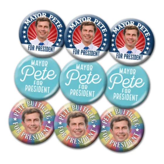 9 Boton  Pete Buttigieg 2020 Para Presidente Photo Mayor