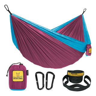 Hamaca De Camping Wise Owl Outfitters Fucsia Y Celeste , L Hamaca De Camping Wise Owl Outfitters Fucsia Y Celeste , L