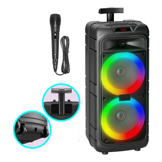 Bocina Bluetooth Bafles Audio Con Caja De Luz Karaoke Radio Bocina Bluetooth Bafles Audio Con Caja De Luz Karaoke Radio