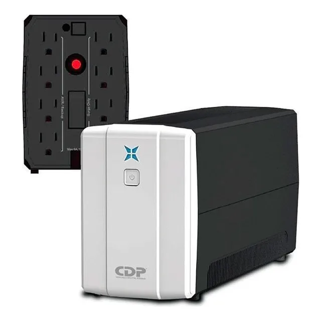Ups CDP R-UPR 1008 De 1000va 500w Y Regulador 8 Tomas 120v Color Negro