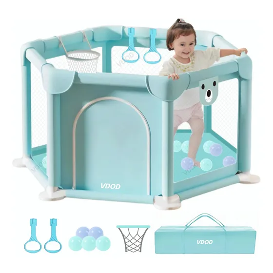 Corralito Para Bebe Corral Plegable De Juegos Bebés Y Niños