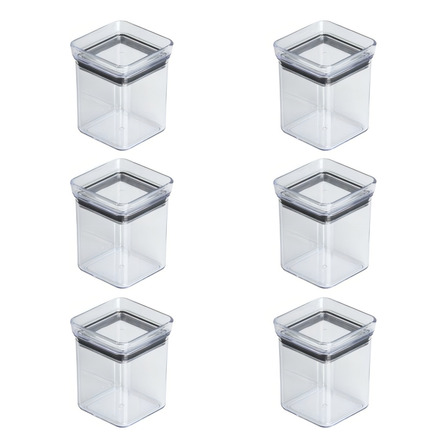 Jogo 6 Mini Potes Paramount Mini Lumini 180ml Organizadores De Temperos Cor Transparente Jogo 6 Mini Potes Paramount Mini Lumini 180ml Organizadores De Temperos Cor Transparente