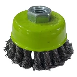 Cepillo Copa Alambre Entorchado 3'' 5/8 P/esmeril Xcort