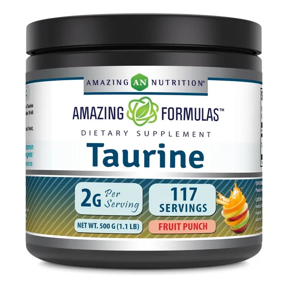 Suplemento Amazing Formulas De Taurina En Polvo, 500 G, 111