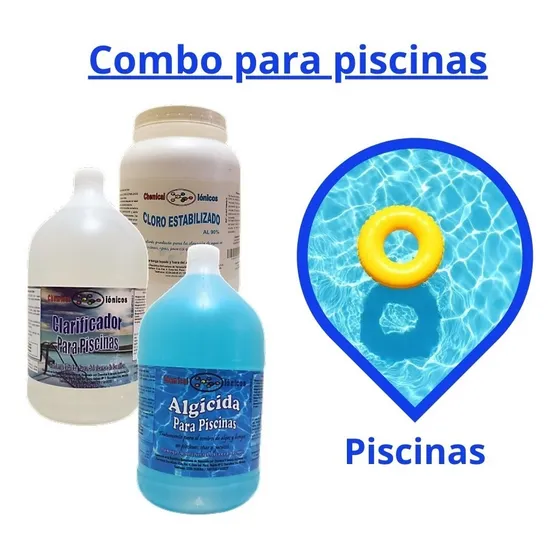 Combo Cloro Granulado + Clarificante + Alguicida