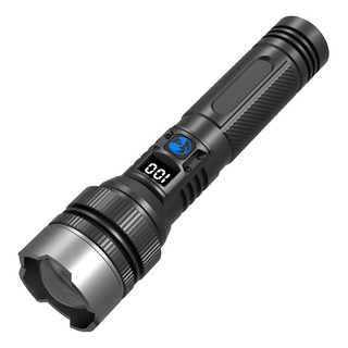 Lampara Táctica Usb Recargable Led Linternas Potentes Negra Lampara Táctica Usb Recargable Led Linternas Potentes Negra