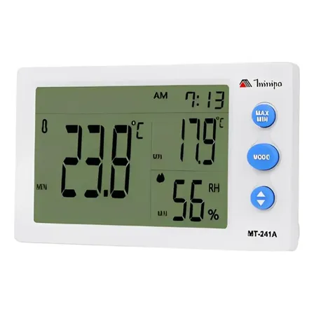 Relogio Termo Higrometro 2 Canais Mt-241a Minipa