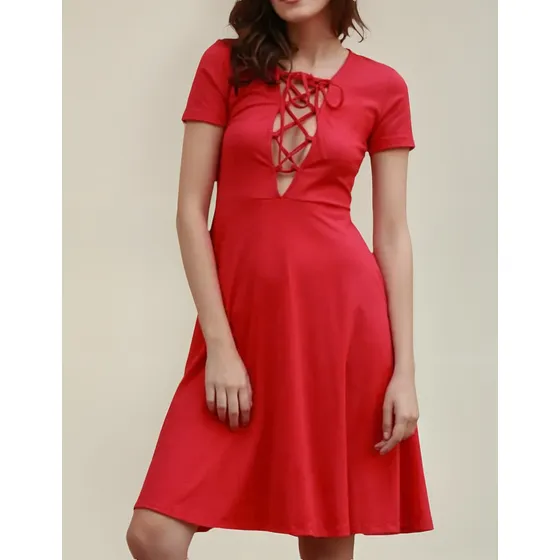Vestido Corto Rojo