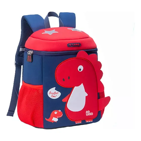 Z Xb Mochila De Creche Dinosaur E Kit De Lancheira Térmica