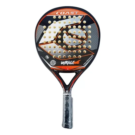 Raqueta de pádel Coast Mirage Eva Elastic 2022 color negro/rojo