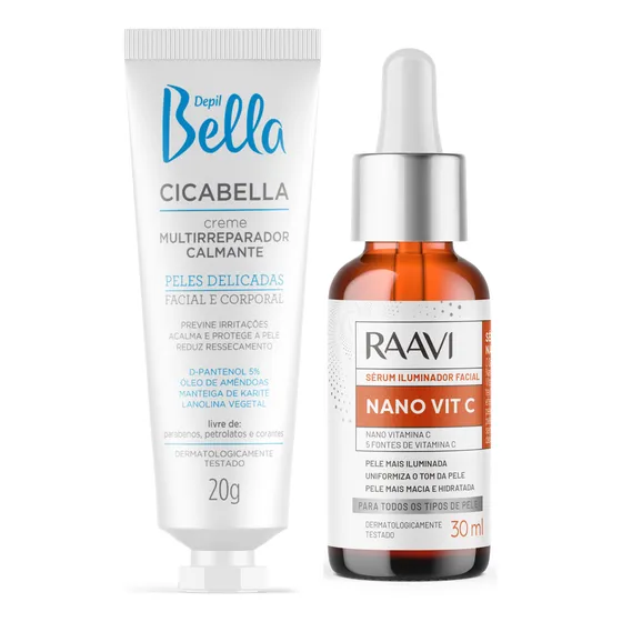 Kit 2 Produtos Pele Macia, Reparador E Diminui Irritações 