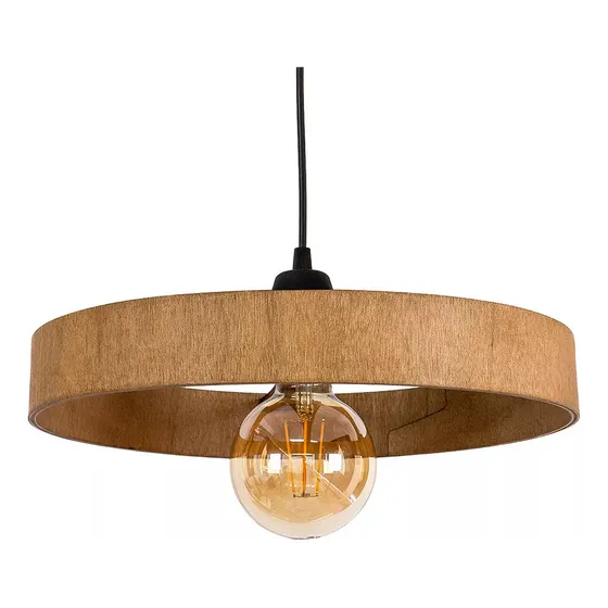 Lampara Led Tokio Colgante para techo E27 35cm color madera clara