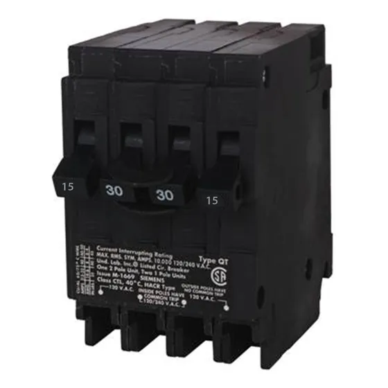 Siemens Q21530ct 30 Disyuntor Doble De Dos Polos De 15 Amper