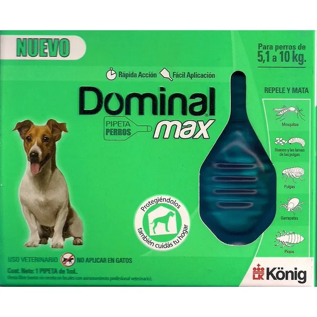 Pipeta Antipulgas Dominal Max 5kg A 10kg + Snacks