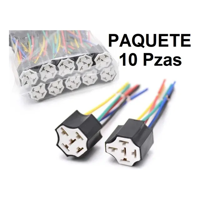 Conector Socate Rele Relay 5 Patas Ceramica Al Mayor 10 Pzas