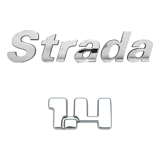 Emblema Letreiro Cromado  Strada 1.4 1996 Ate 2016