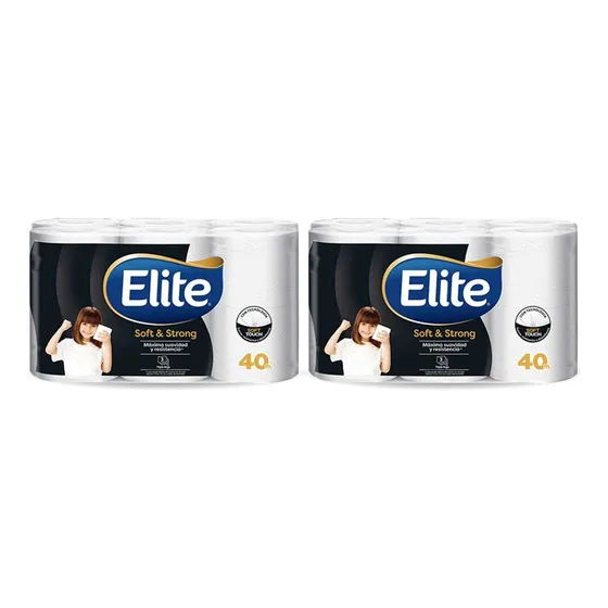 Elite Papel Higienico Triple Hoja Soft&strong 40m 32 Rollos