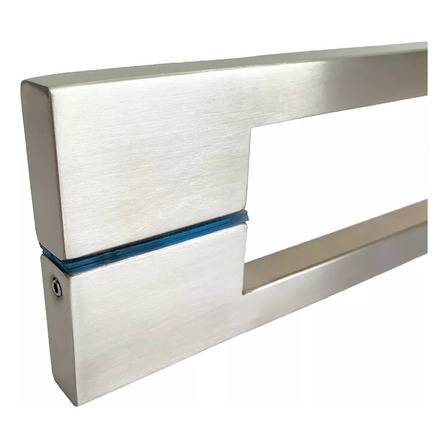 Puxador Duplo Para Porta Pivotante Em Aço Inox Twin 1,5m Cor Escovado Fosco Decorplace Puxador Duplo Para Porta Pivotante Em Aço Inox Twin 1,5m Cor Escovado Fosco Decorplace