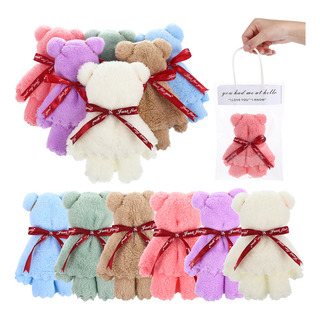 12 Toallas Con Forma De Oso, Paños De Lana De Coral 12 Toallas Con Forma De Oso, Paños De Lana De Coral