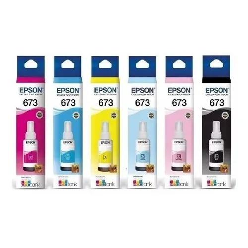Tinta Epson 673 L1800, L805, L800, L810, L850 Pack
