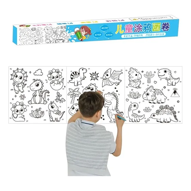 Rollo Dibujo Y De Pintar Niños 3 Metros Tablero