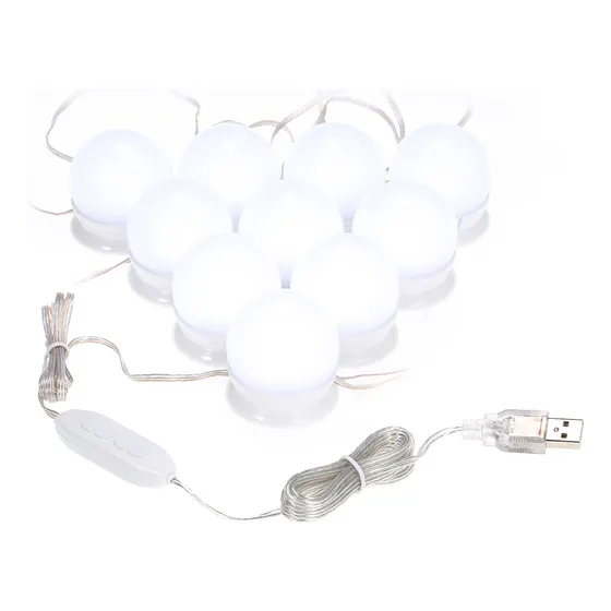 Luces De Maquillaje Led Para Espejo De Tocador, Lámpara Regu
