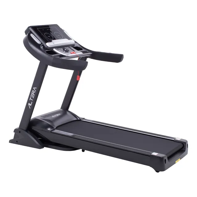 Caminadora Altera Prato Plegable 4 HP Velocidad Máxima 1-20km/H Con Consola De Mando Bocina Conexión Bluetooth 12 Programas De Entrenamiento 15 Niveles De Inclinación