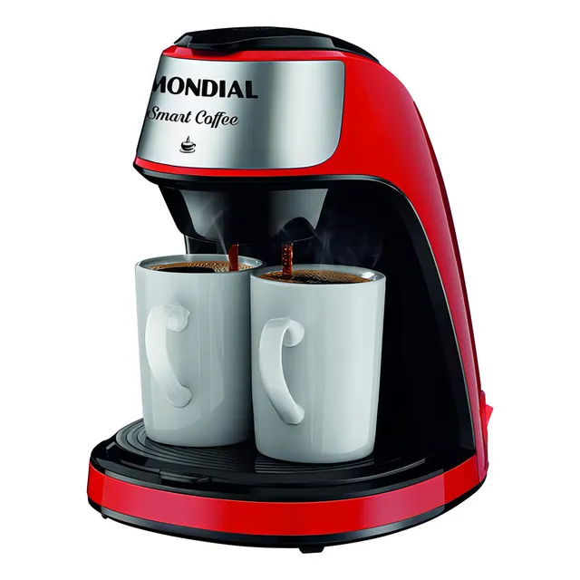 Cafeteira Elétrica Mondial Smart Coffee 2 xícaras C-42-2x-ri Vermelha
