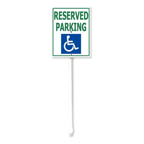 Letrero Estacionamiento Reservado Estaca 4.6 X 6  Para Calle