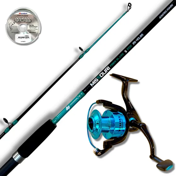 Kit Pesca Molinete Toro 6000  E Vara Missouri 2,10m 40lbs