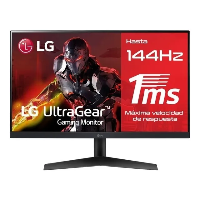Monitor Gamer LG con pantalla de 23.8" 144Hz 110V y resolución Full HD