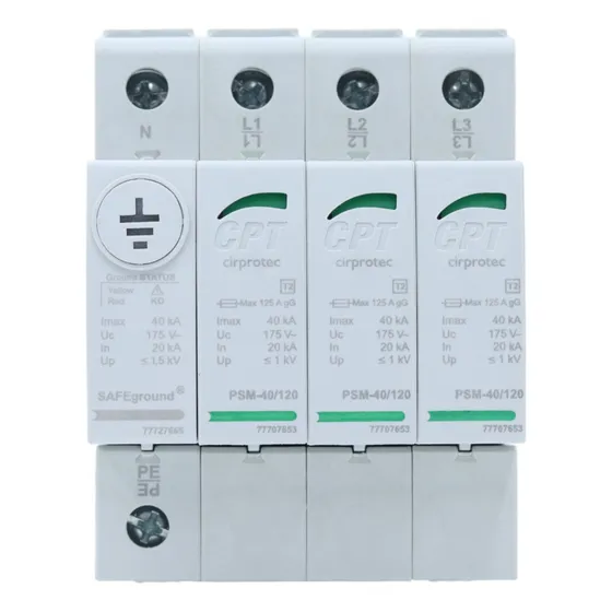 Dps Safeground Tipo 2 3p+n 220v 40ka Cirprotec Psm4-40/230sg