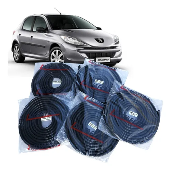 Peugeot  207 5p Burletes De 4 Puertas +baul Kit X5 Silvaflex